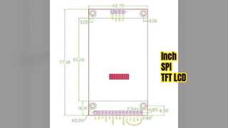 . Дюймовый сенсорный ЖК-дисплей SPI TFT ILI 0x0