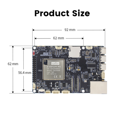 JC-ESP32P4-M3-DEV Оптимальная производительность дисплея Модуль дисплея ESP32 серии M с рабочим напряжением 5 В и интерфейсом CSI/DSI/USB2.0