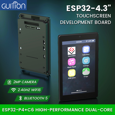 JC4880P443C_I_W_Y Расширенный комплект ESP32: Емкостный экран 4.3'', WiFi 6 (C6), двухъядерный процессор P4 и поддержка камеры